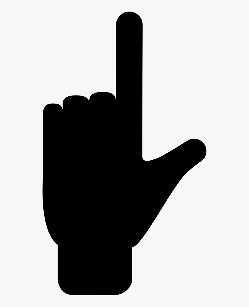 Middle Finger Silhouette Png - Sign, Transparent Png, Free Download