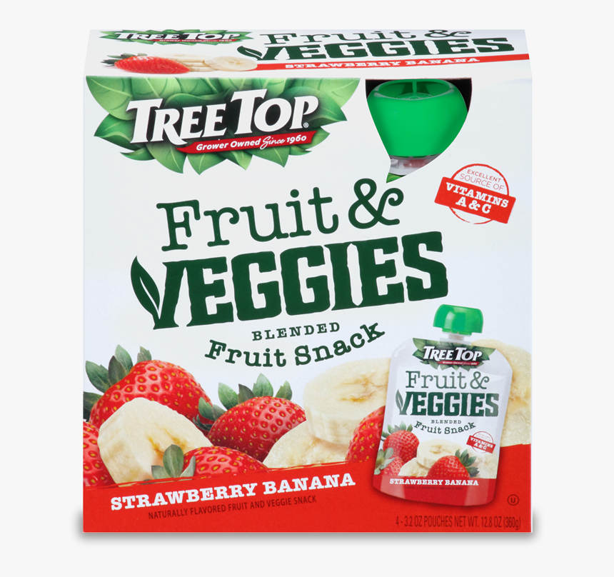 Tree Top Fruit And Veggies Fruit Snack - Strawberry, HD Png Download, Free Download