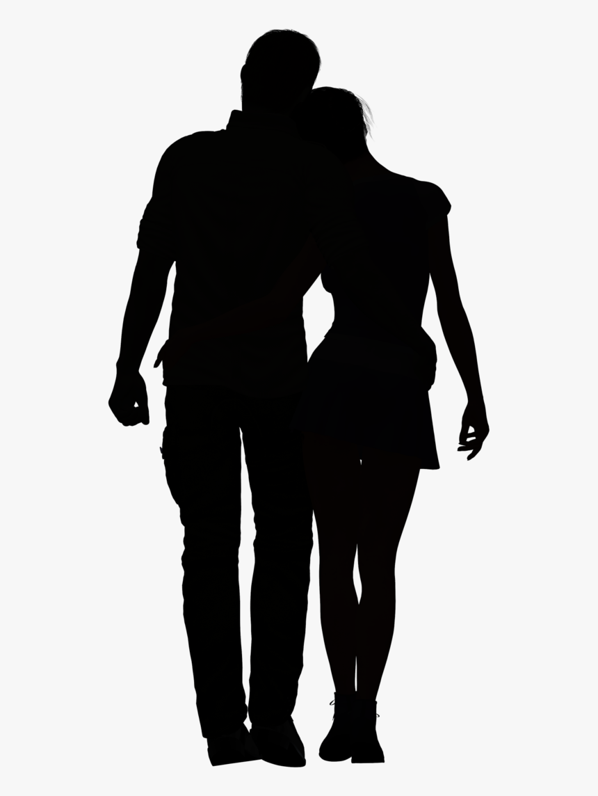 couple holding hands silhouettes