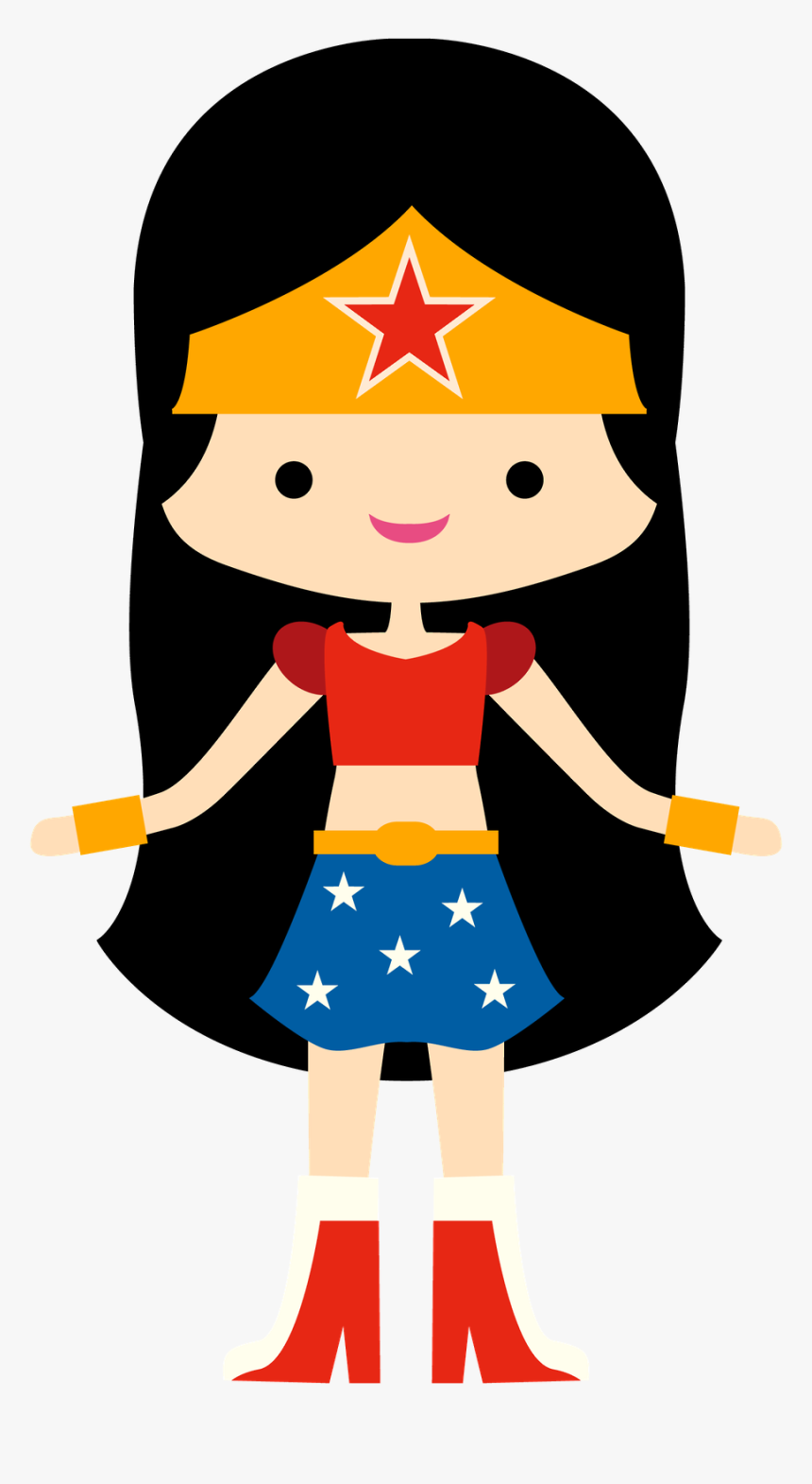Clip Art Supergirls Minus Alreadyclipart Super - Mulher Maravilha Minus ...