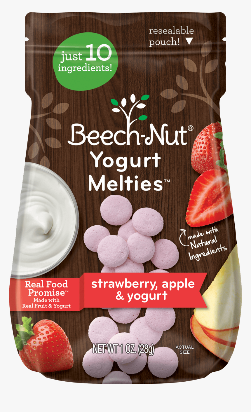 Strawberry, Apple & Yogurt Melties - Beechnut Apple Pumpkin Melties, HD Png Download, Free Download