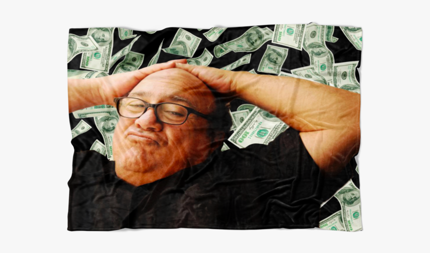 Danny Devito Money Fleece Throw Blanket - Senior Citizen, HD Png Download, Free Download