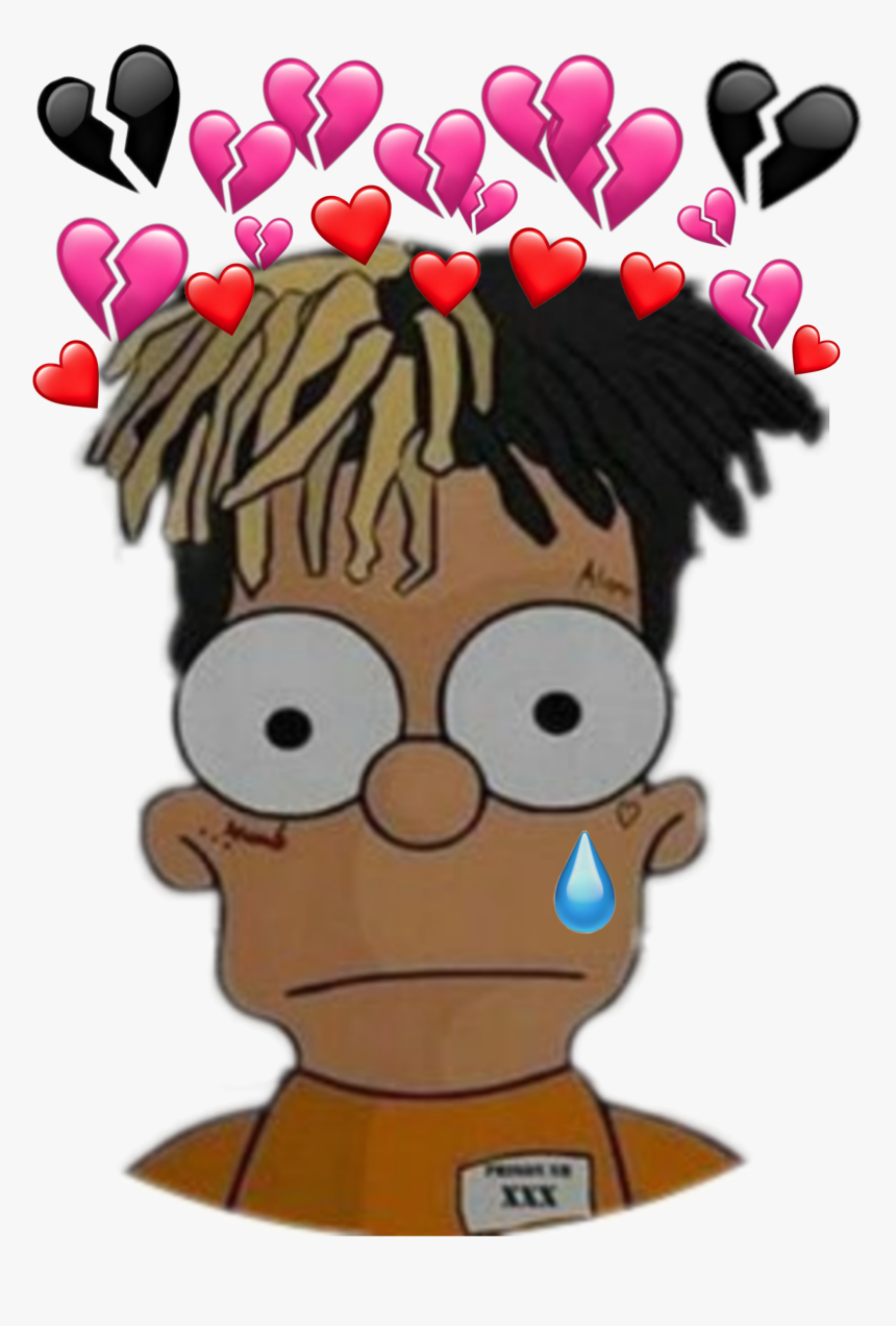 Hd Xxxtentacion Supreme - Xxx Tentacion Bart Simpson, HD Png Download, Free Download