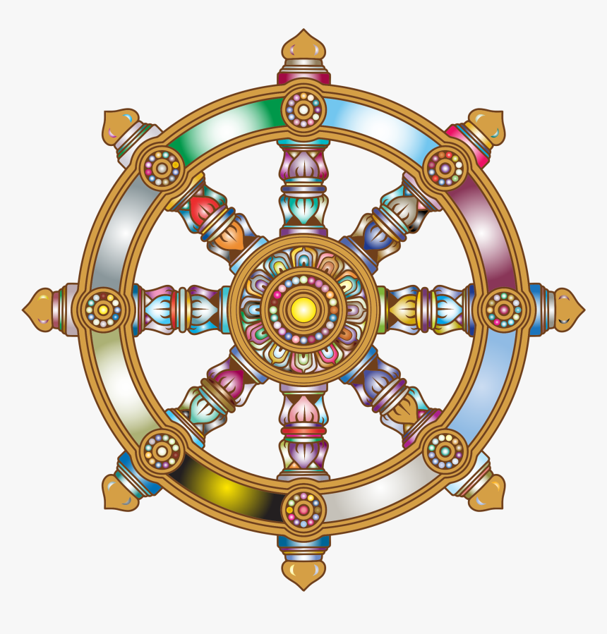 Big Image - Eightfold Path Buddhism Symbols, HD Png Download, Free Download