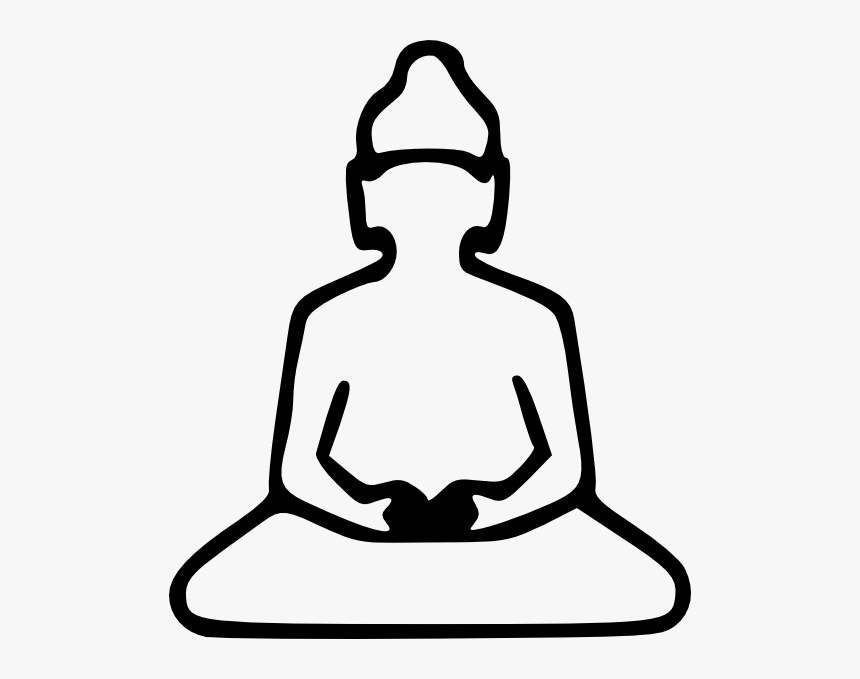 Buddha Outline Svg Clip Arts - Buddha Outline, HD Png Download, Free Download