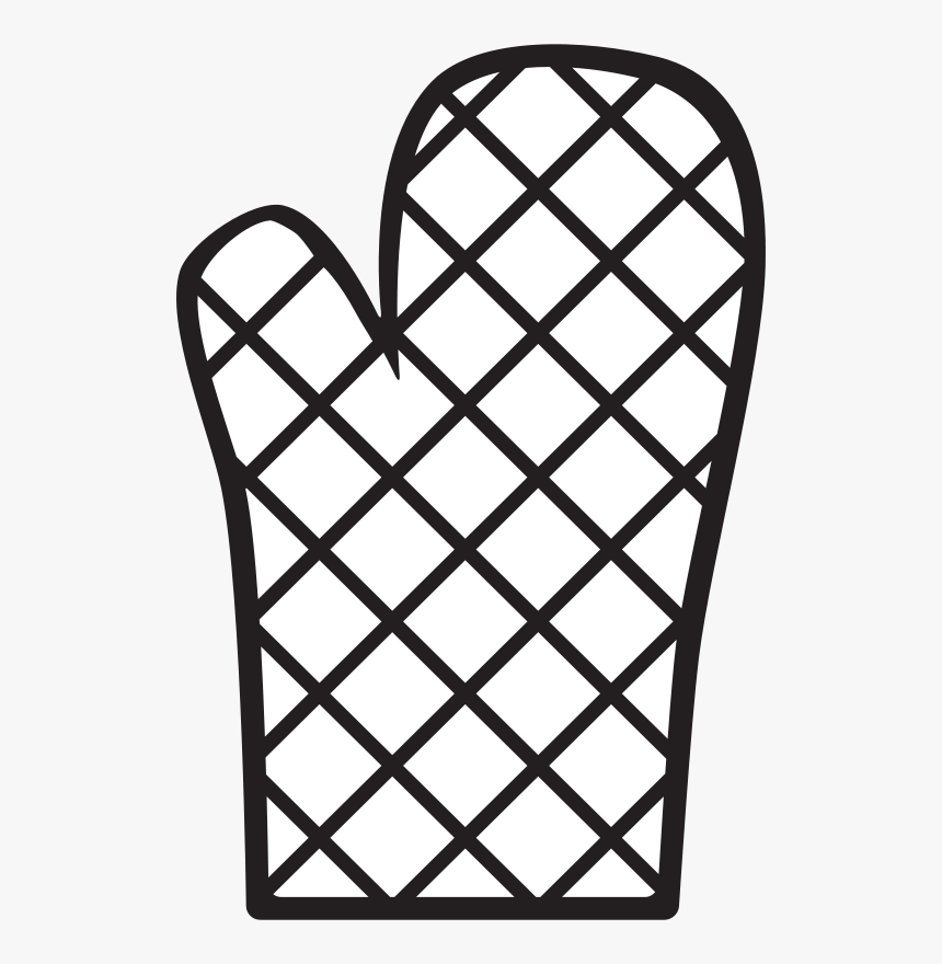 Kitchen, Mitt, Oven, Silhouette - Oven Mitt Clipart, HD Png Download, Free Download