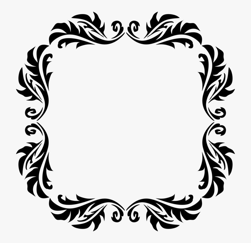 Borders And Frames Drawing Line Art Picture Frames - Square Frame Design, HD Png Download, Free Download