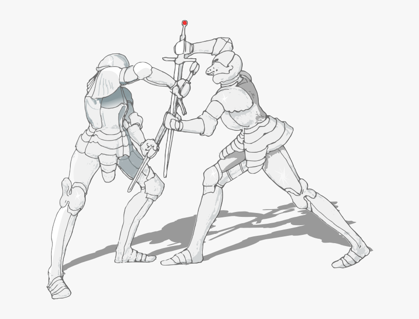 Fighting Sword Figure Drawing, HD Png Download, Free Download