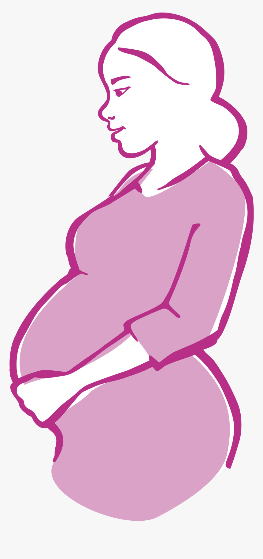 Collection Of Pregnant - Transparent Pregnant Woman Clipart, HD Png Download, Free Download