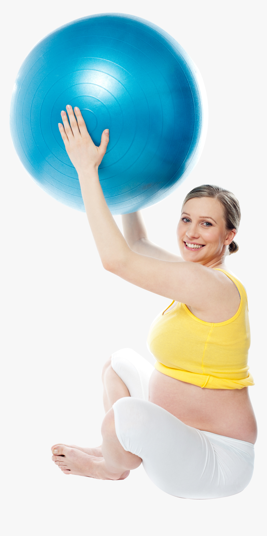 Pregnant Woman Exercise Png Image - Girl, Transparent Png, Free Download