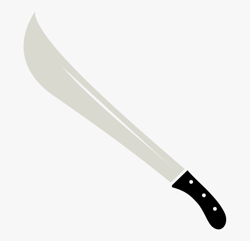 Weapon,blade,kitchen Knife - Machete Clipart, HD Png Download, Free Download