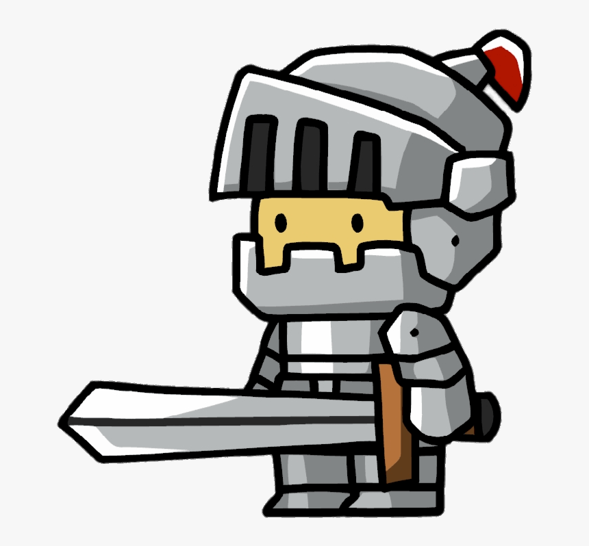 Scribblenauts Knight With Sword - Scribblenauts Knight, HD Png Download, Free Download