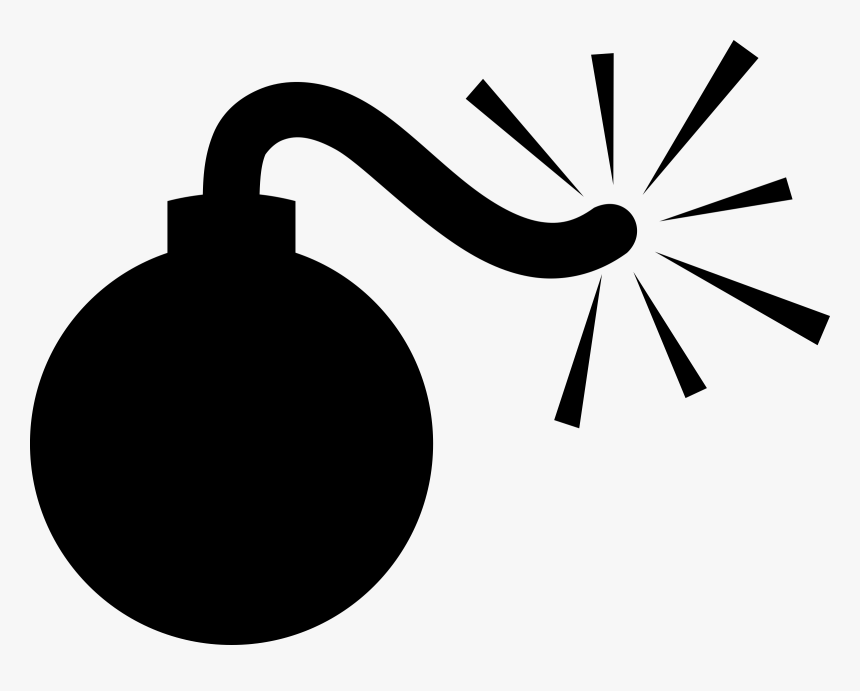 Bomb Clipart Black And White, HD Png Download, Free Download