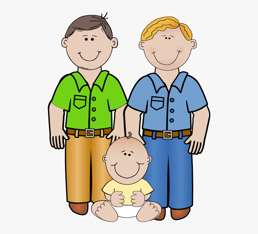 Two Dad Family Clipart, HD Png Download, Free Download