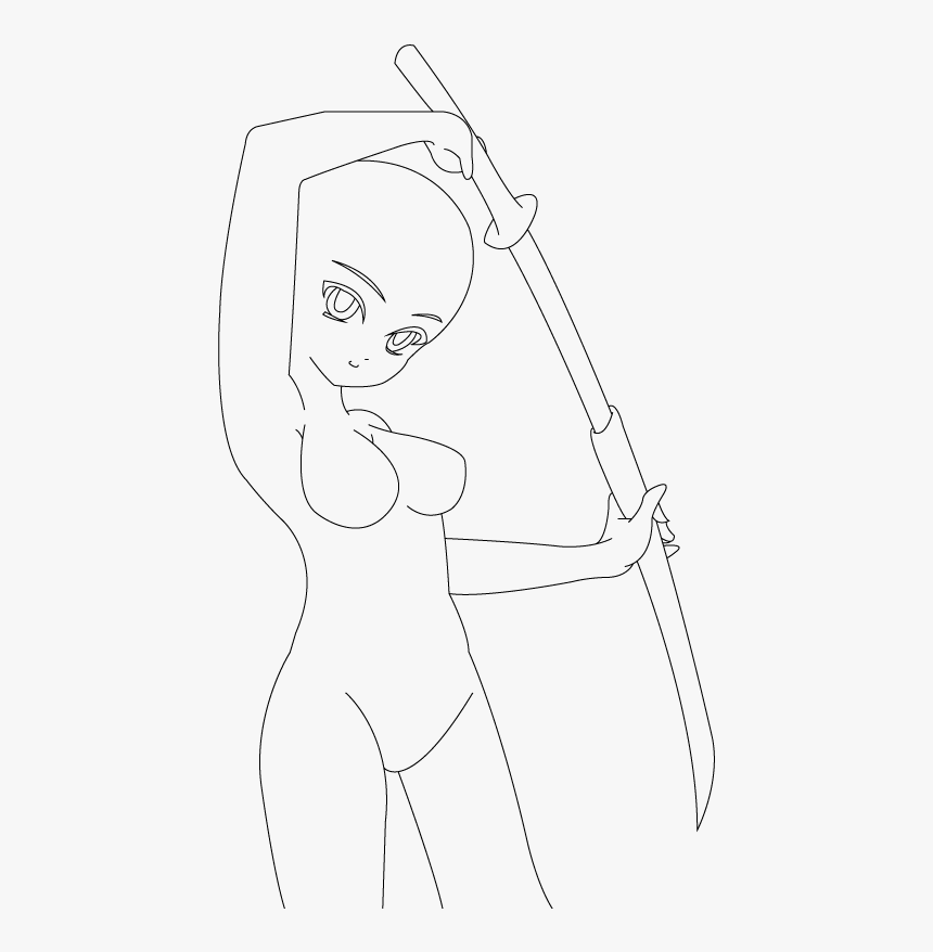 Anime Warrior Base Boy - Anime Girl Warrior Base, HD Png Download, Free Download