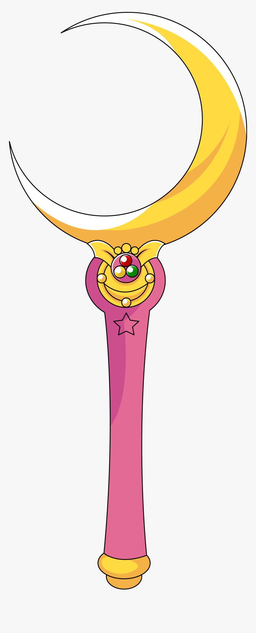 Sailor Moon Wand Png Png Freeuse - Sailor Moon Wand Vector, Transparent Png, Free Download