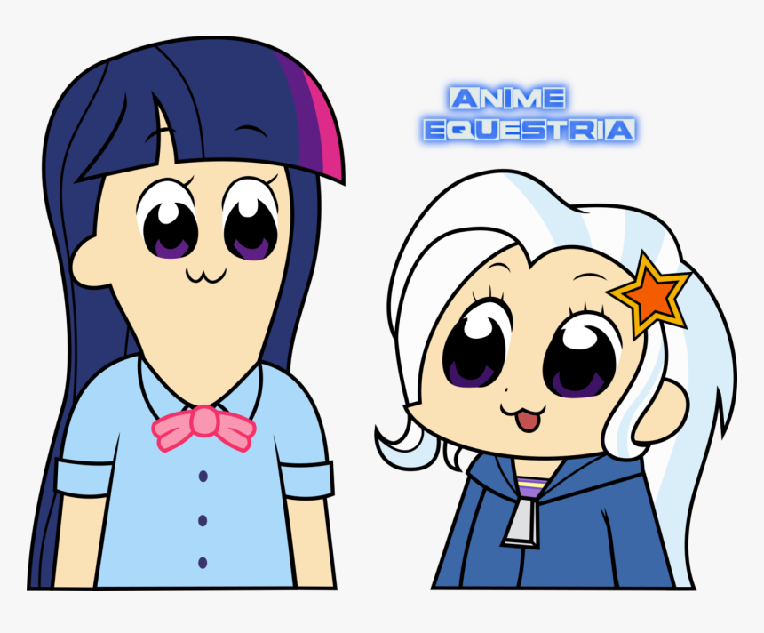 Anime-equestria, Bowtie, Clothes, Duo, Equestria Girls, - Cartoon, HD Png Download, Free Download