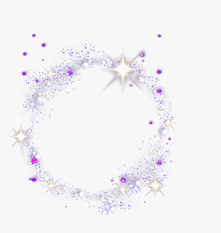 #glitter #sparkle #circle #lighteffect #frame #ftestickers - Circle, HD Png Download, Free Download