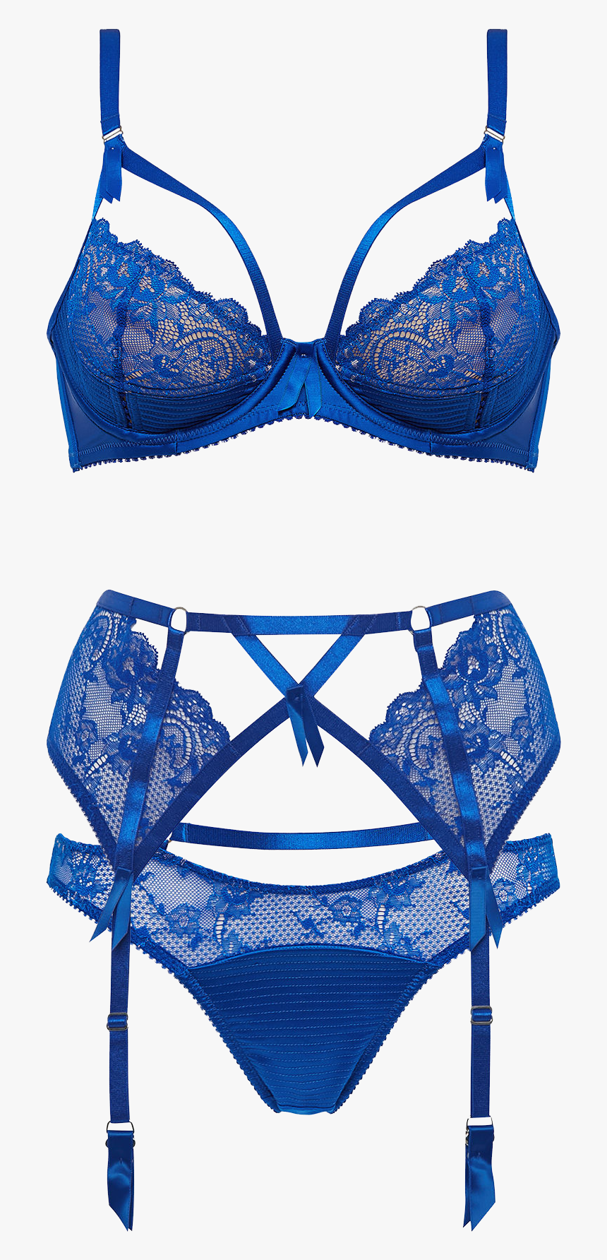 Bra And Panties Png Blue, Transparent Png, Free Download