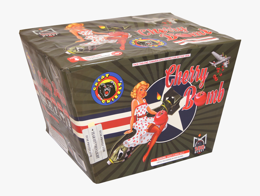 Image Of Cherry Bomb 25 Shot - Box, HD Png Download, Free Download