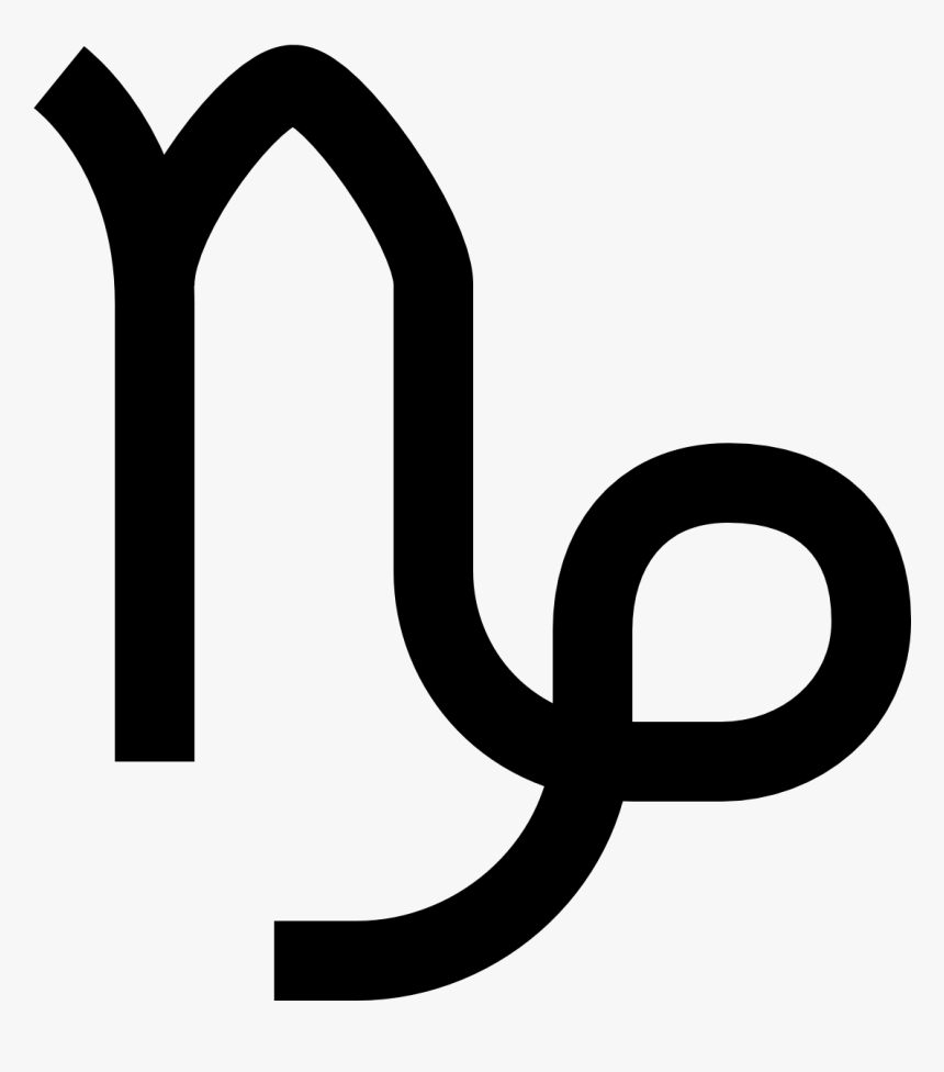 Capricorn Png - Capricorn Symbol Transparent, Png Download - kindpng