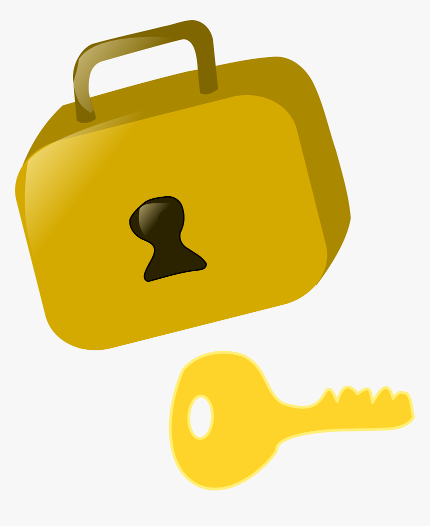 Lock And Key Svg Clip Arts - Lock And Key Cartoon, HD Png Download, Free Download