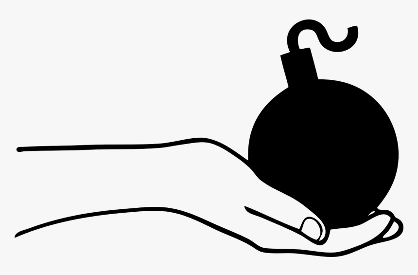 Grenade Bomb War Free Picture - Hand Holding Bomb Png, Transparent Png, Free Download