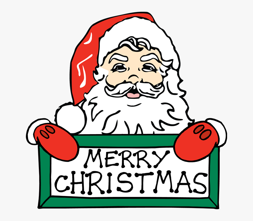 Merry Clipart Santa - Clipart Christmas, HD Png Download, Free Download