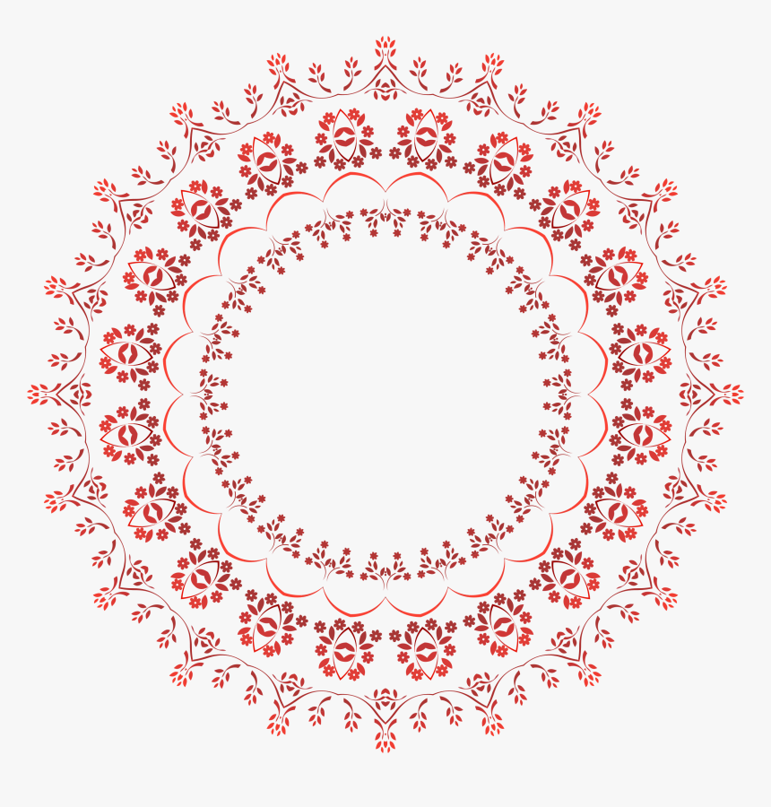 Floral Frame Big Image - Black Butler Seal Png, Transparent Png, Free Download