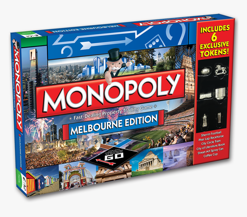 Monopoly - Melbourne Edition - Monopoly Man Monopoly Board, HD Png Download, Free Download