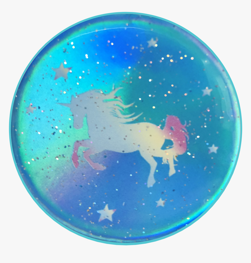 Blue Opal Unicorn Sparkle Gels - Circle, HD Png Download, Free Download