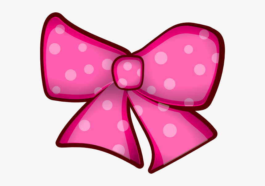 Pink Bow Svg Clip Arts - Hair Bows Clipart, HD Png Download, Free Download