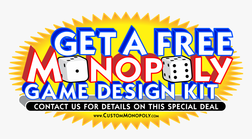 Contact Us For A Free Monopoly Game Design Kit - Dice Game, HD Png Download, Free Download