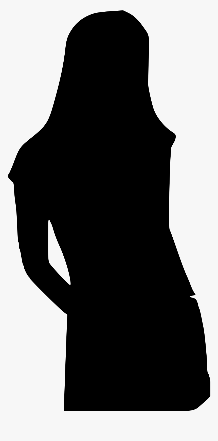 Pregnant Girl Silhouette - Female Teen Silhouette, HD Png Download, Free Download