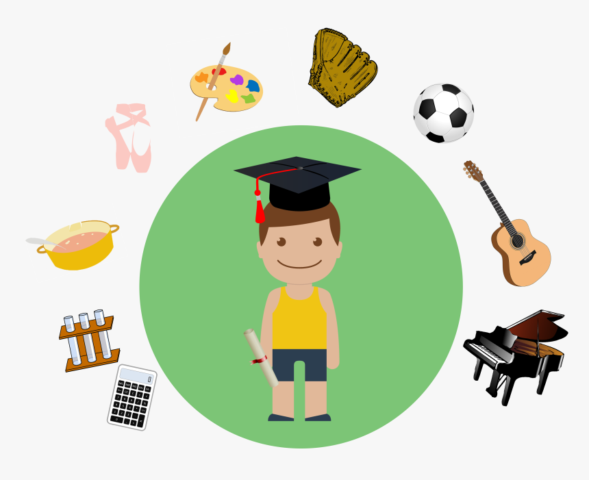 Collection Of Curricular - Extra Curricular Activities Cartoon, HD Png Download, Free Download