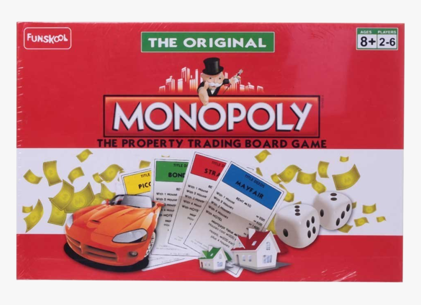 Monopoly Board Game - Monopoly Board Game Funskool, HD Png Download, Free Download