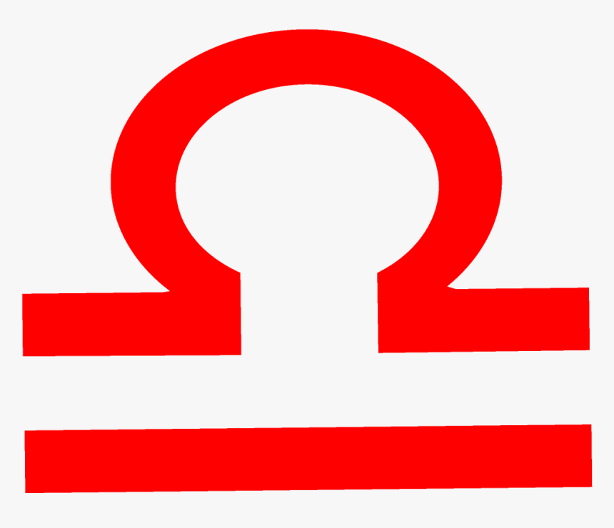 Libra Png Transparent Images - Libra Sign Red Png, Png Download, Free Download