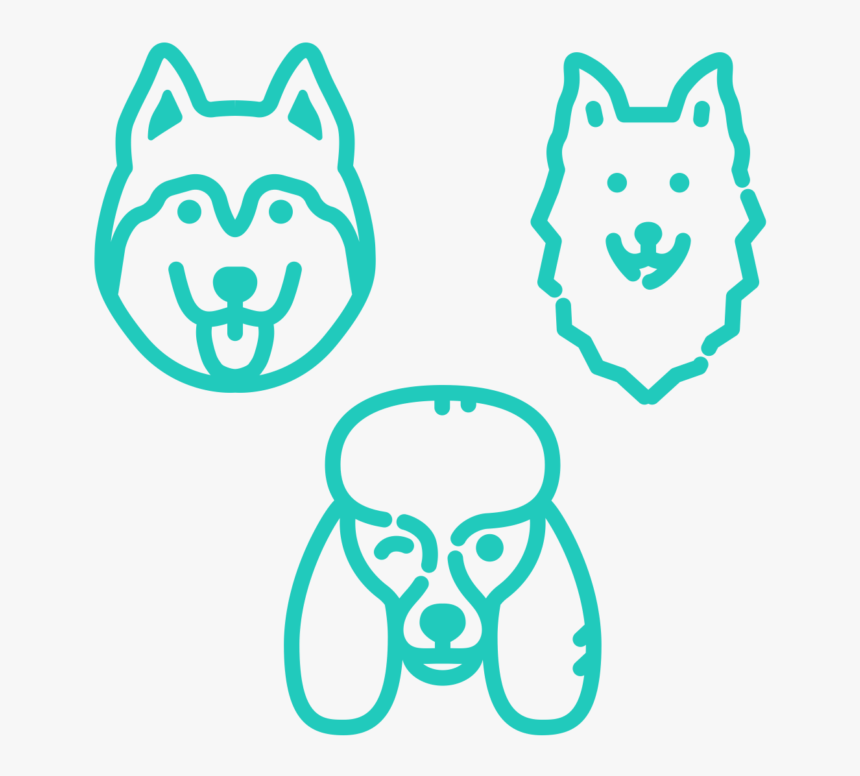 Outline Of A Husky Dog Face, HD Png Download, Free Download