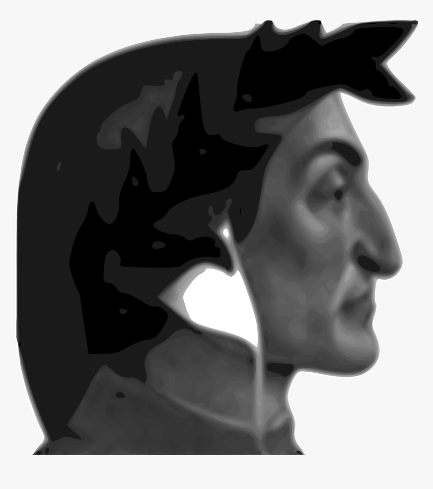 Dante Alighieri Clip Arts - Dante Alighieri Silhouette Png, Transparent Png, Free Download
