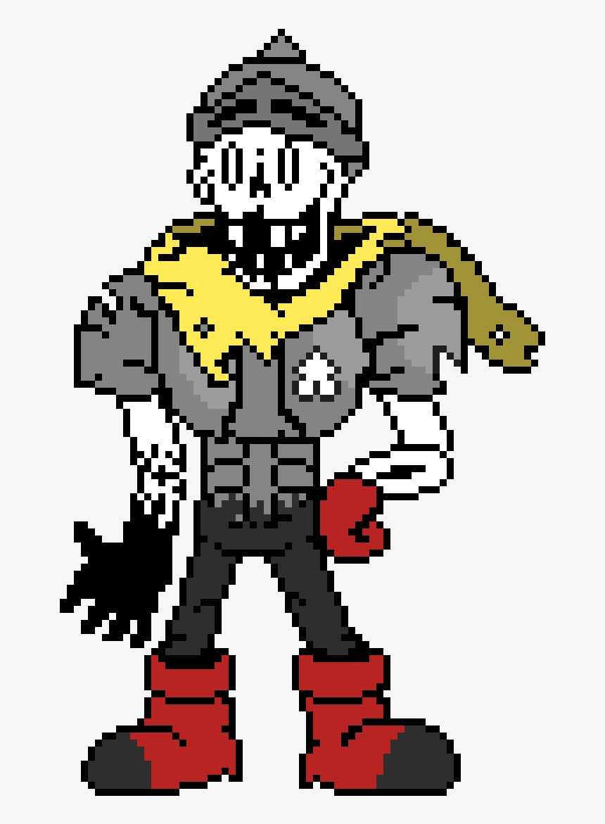 Undertale Au Fanon Wiki - Pixel Art Maker Papyrus, HD Png Download, Free Download