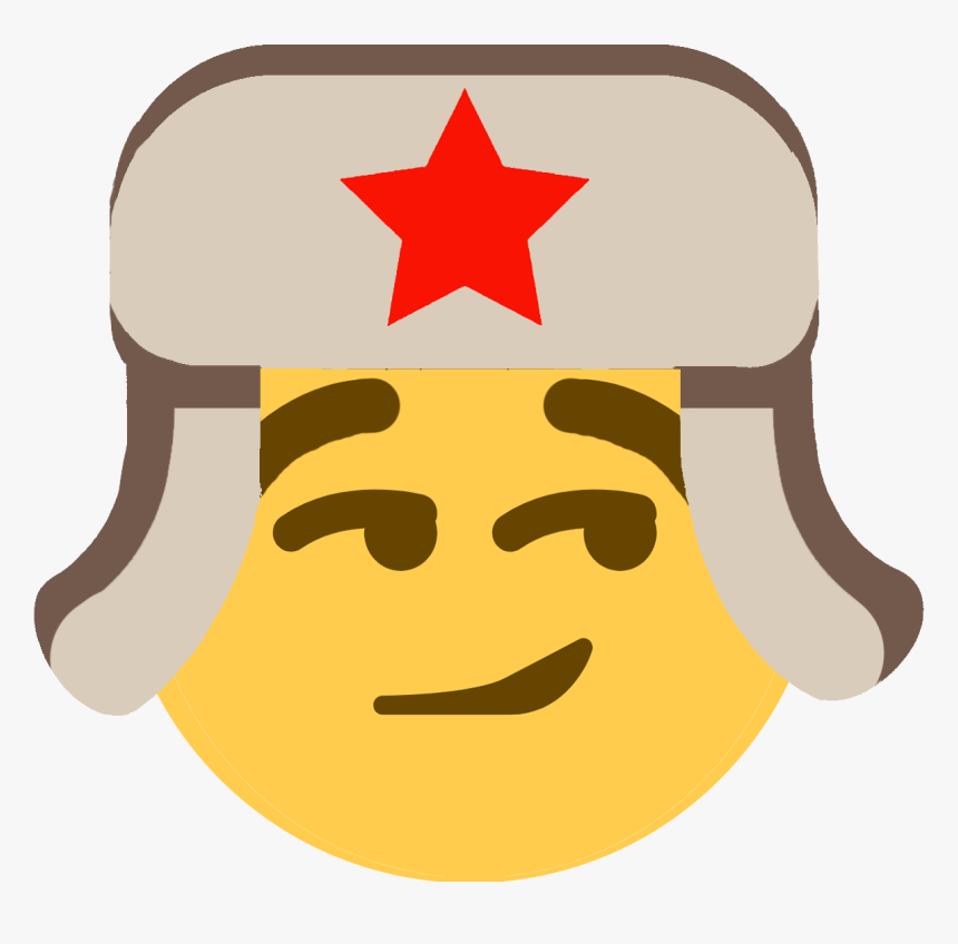 Smirk Russian Discord Emoji - Soviet Flag Emoji Discord, HD Png Download - ...