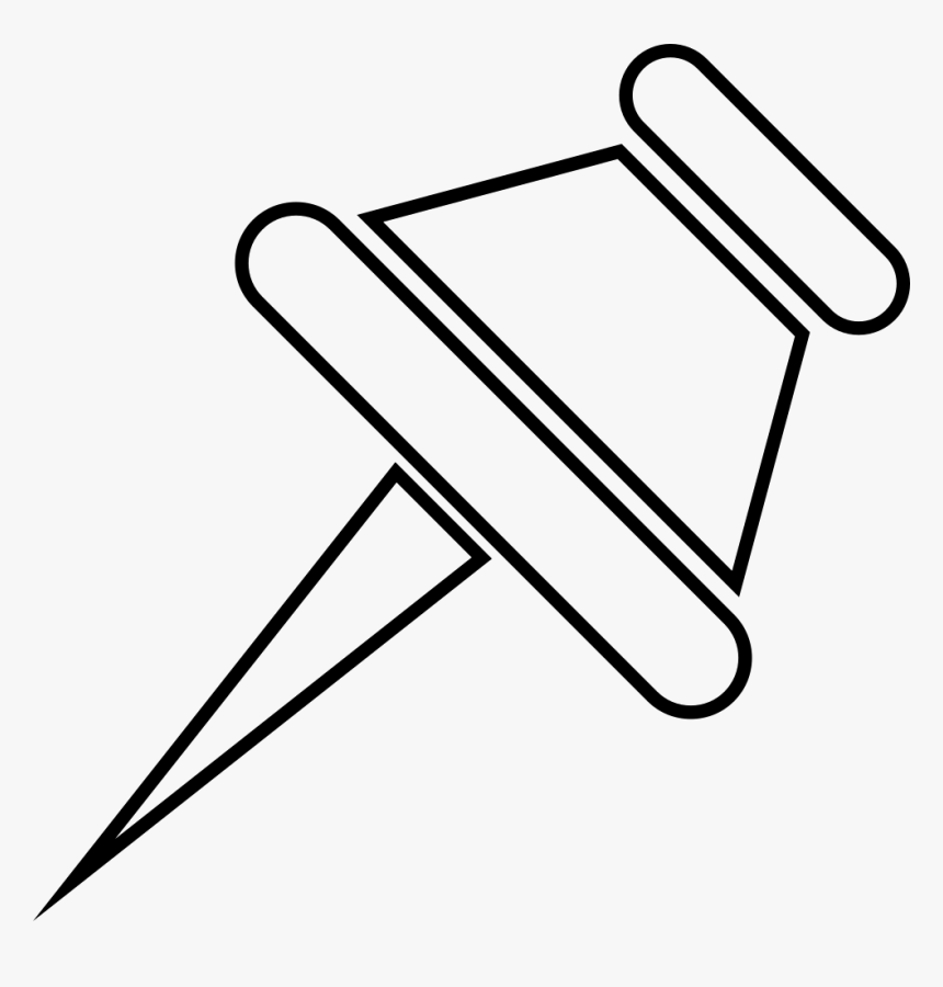 Thumbtack - Line Art, HD Png Download, Free Download