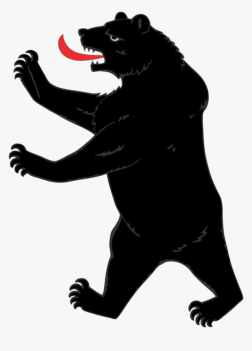 Bear In Heraldry Grizzly Bear Clip Art California - Bear Heraldry Png, Transparent Png, Free Download