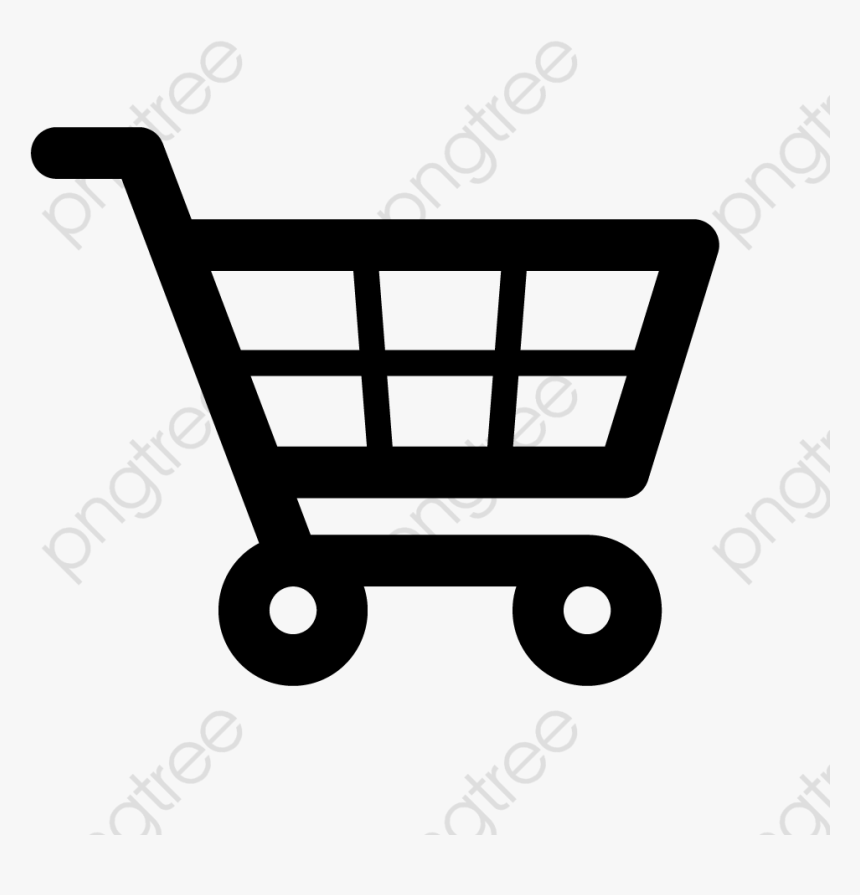 Shopping Cart Clip Art - Black Shopping Cart Icon Png, Transparent Png, Free Download