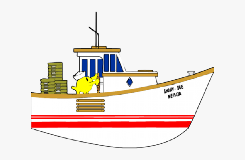 Fishing Boat Clipart Transparent Background - Fishing Boats Clip Art, HD Png Download, Free Download