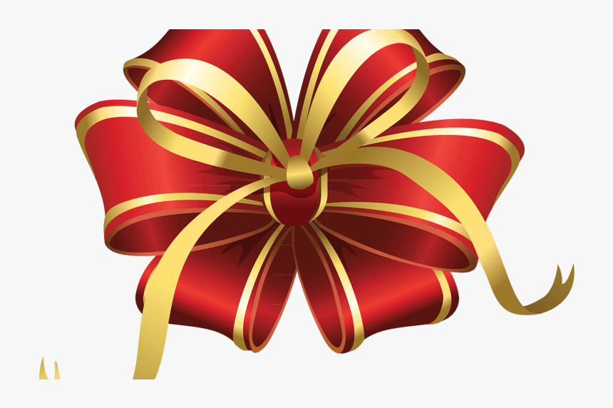 Transparent Christmas Flower Png - Transparent Background Christmas Bow Clip Art, Png Download, Free Download