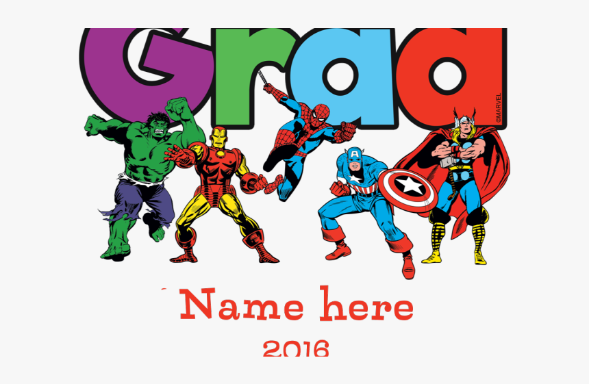 Superhero Marvel Graduation, HD Png Download, Free Download