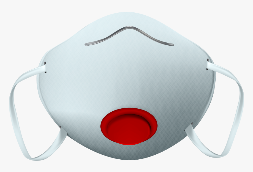 Respirator Mask With Red Breathing Valve Png Clip Art - Medical Face Mask Png, Transparent Png, Free Download