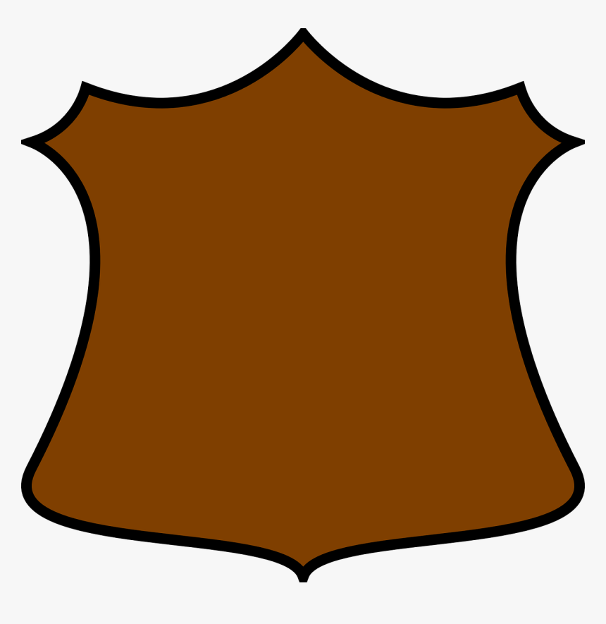 Brown Shield Png, Transparent Png, Free Download
