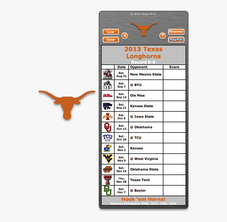 Transparent Texas Longhorns Png - Georgia Football Record 2018, Png Download, Free Download